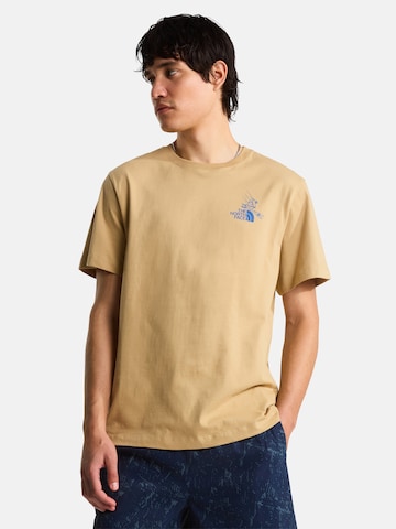 THE NORTH FACE Tričko 'Mountain Celebration' – zelená