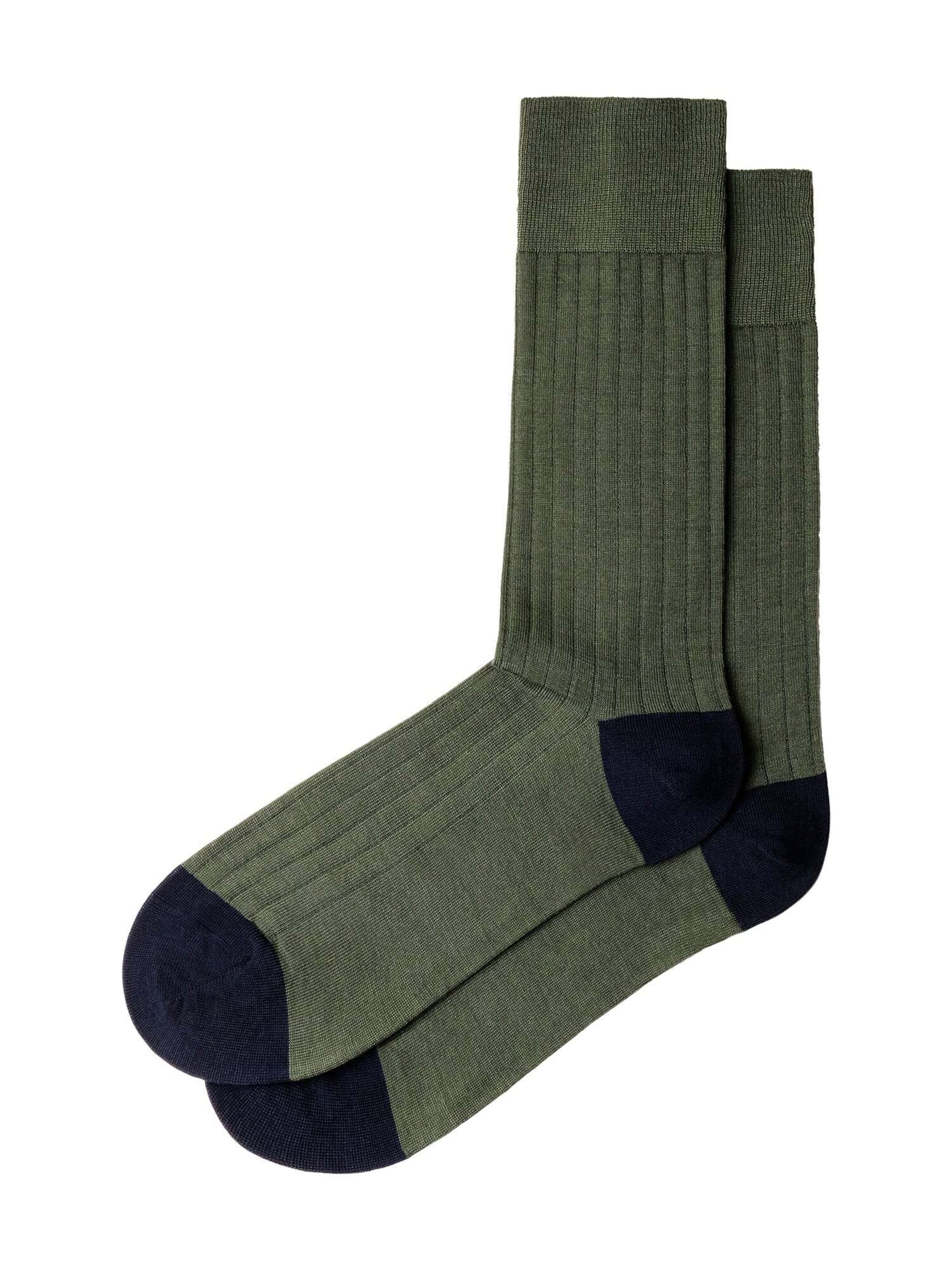 Hackett London Socks ' MERINO SOCKS ' in Green: front