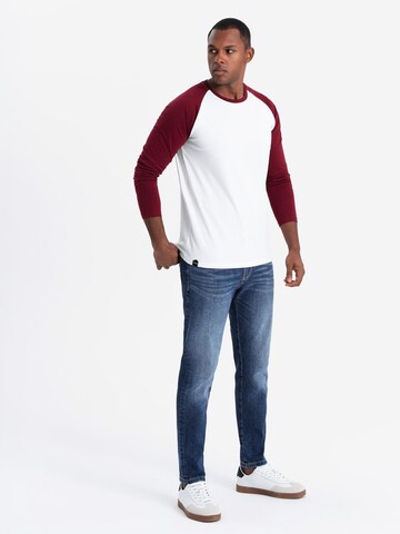 Ombre Shirt in Weiß