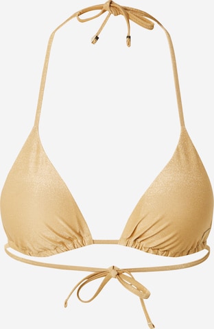 Top per bikini di GUESS in oro: frontale