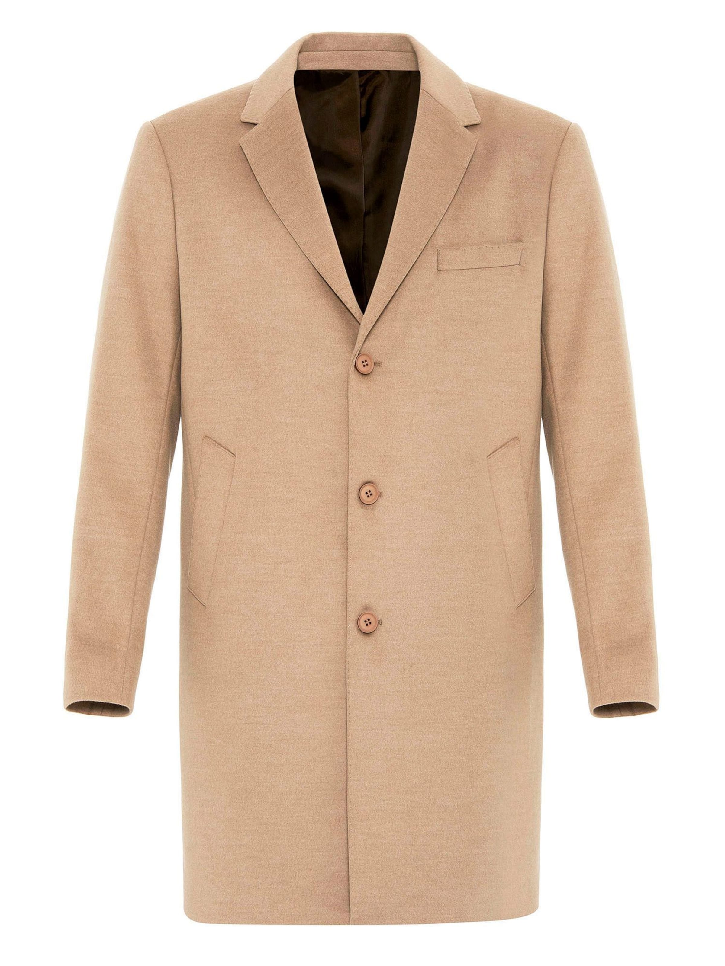 Antioch Mantel in Beige: Vorderseite