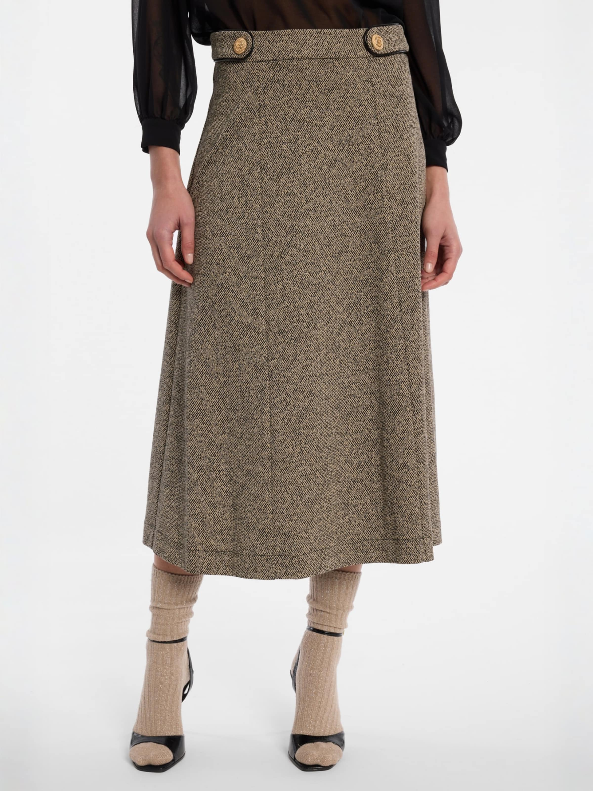 Ana Alcazar Skirt 'Efilaris' in Beige: front