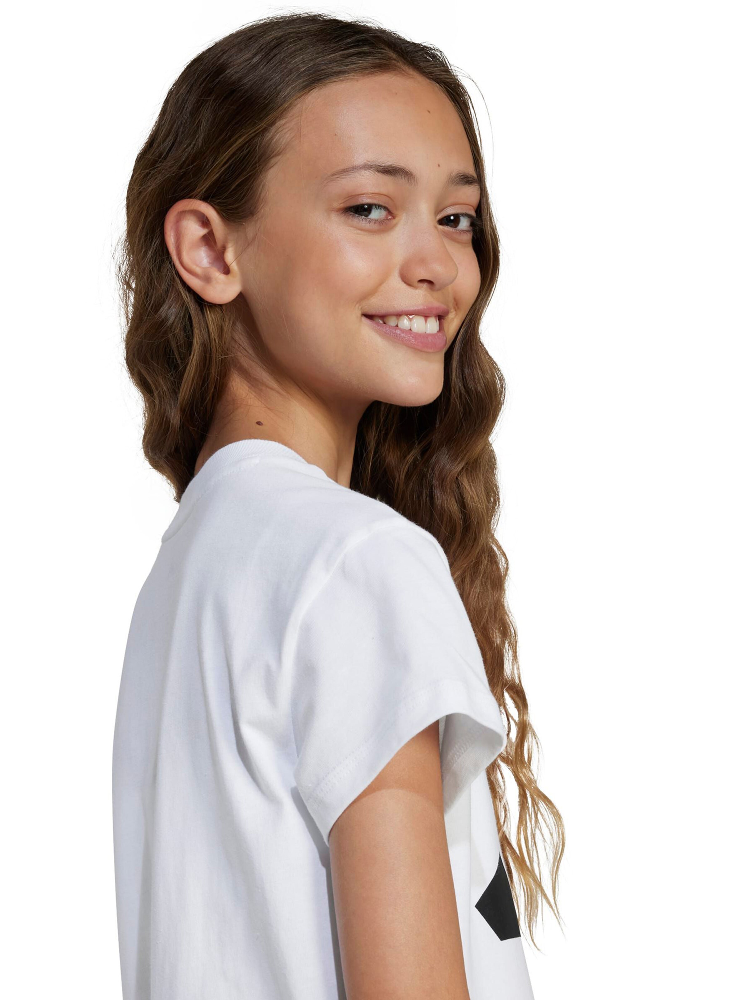 ADIDAS SPORTSWEAR Функционална тениска 'BL 160' в бяло