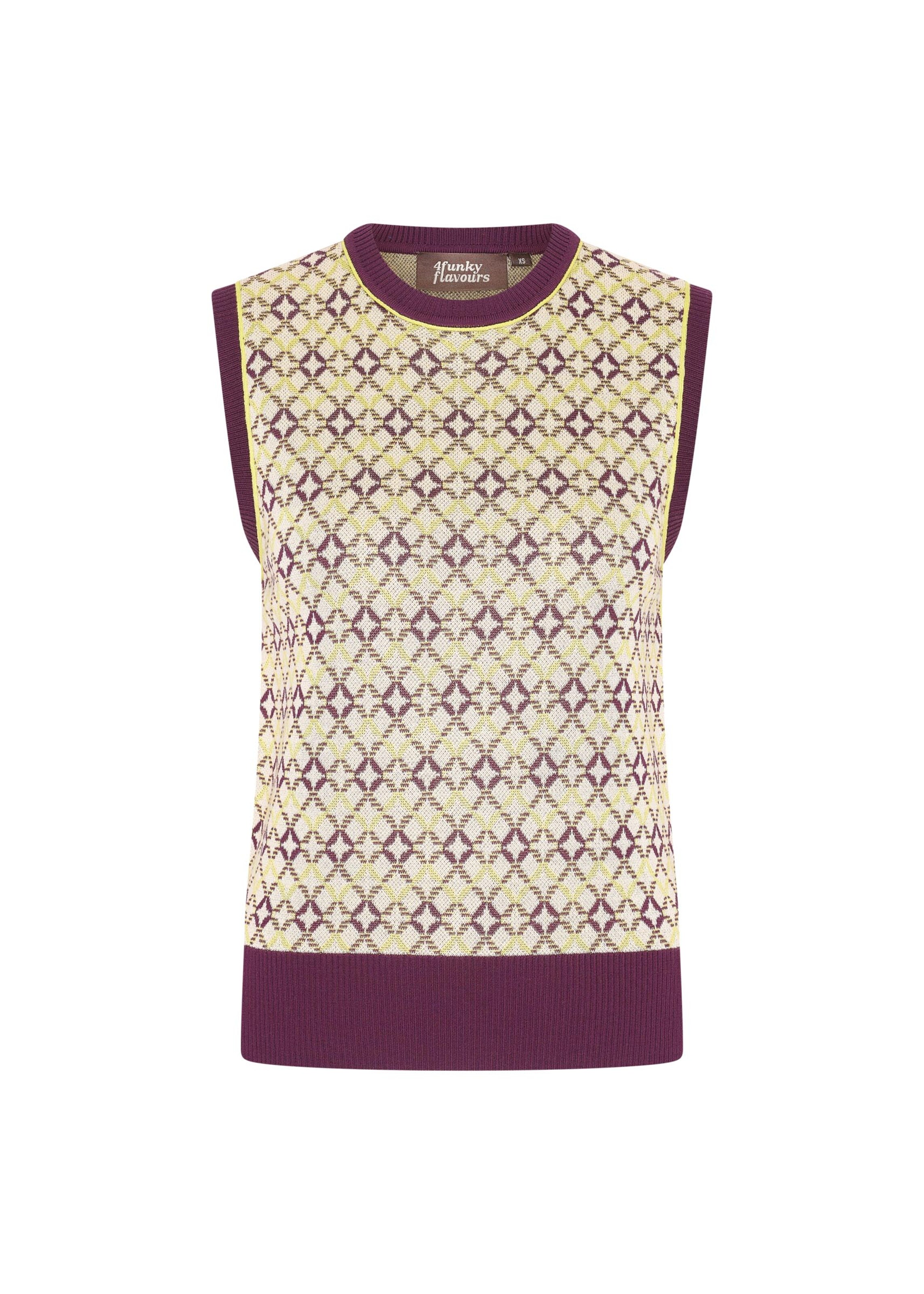 4funkyflavours Top 'Nervous Tics' in Yellow: front