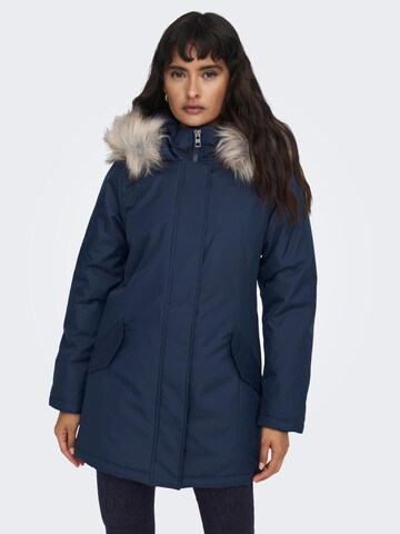 Parka d’hiver 'KATY' ONLY en bleu : devant