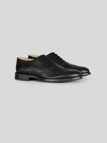 Scarpa stringata 'Brogue' di Solari Milano in nero