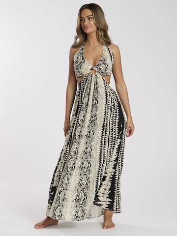 Robe d’été South Beach en beige : devant