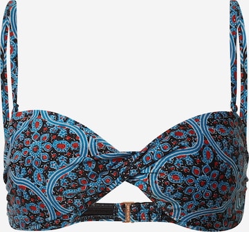 Superdry Bandeau Bikinitop 'Boho' in Blauw: voorkant