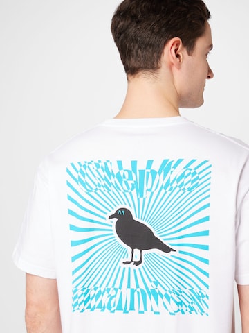 Maglietta 'Gull Delic' di Cleptomanicx in bianco