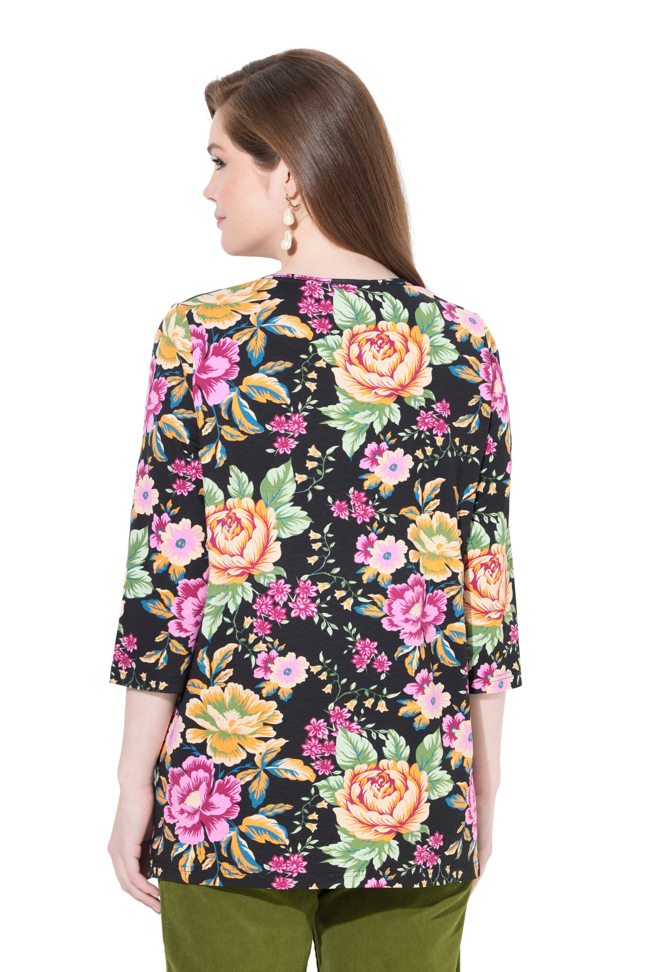 Ulla Popken Shirt in Zwart