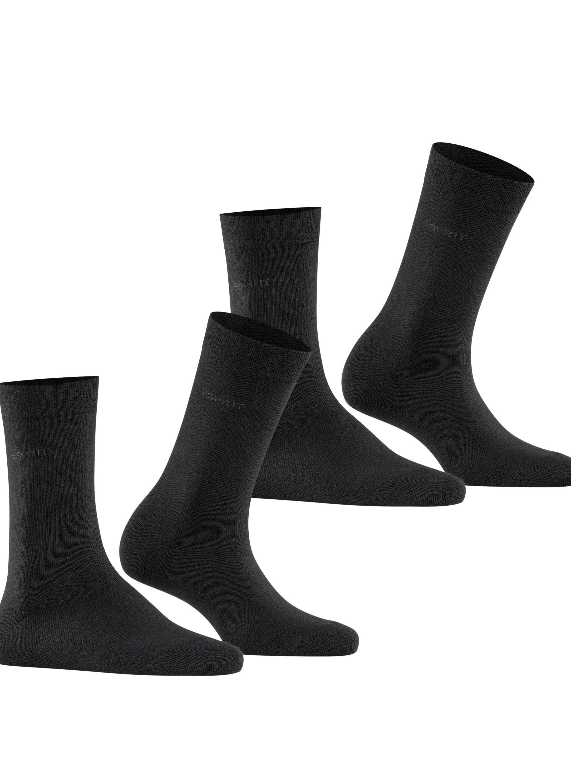 ESPRIT Socken 'Basic Easy 2-Pack'‌‌‌ in Schwarz