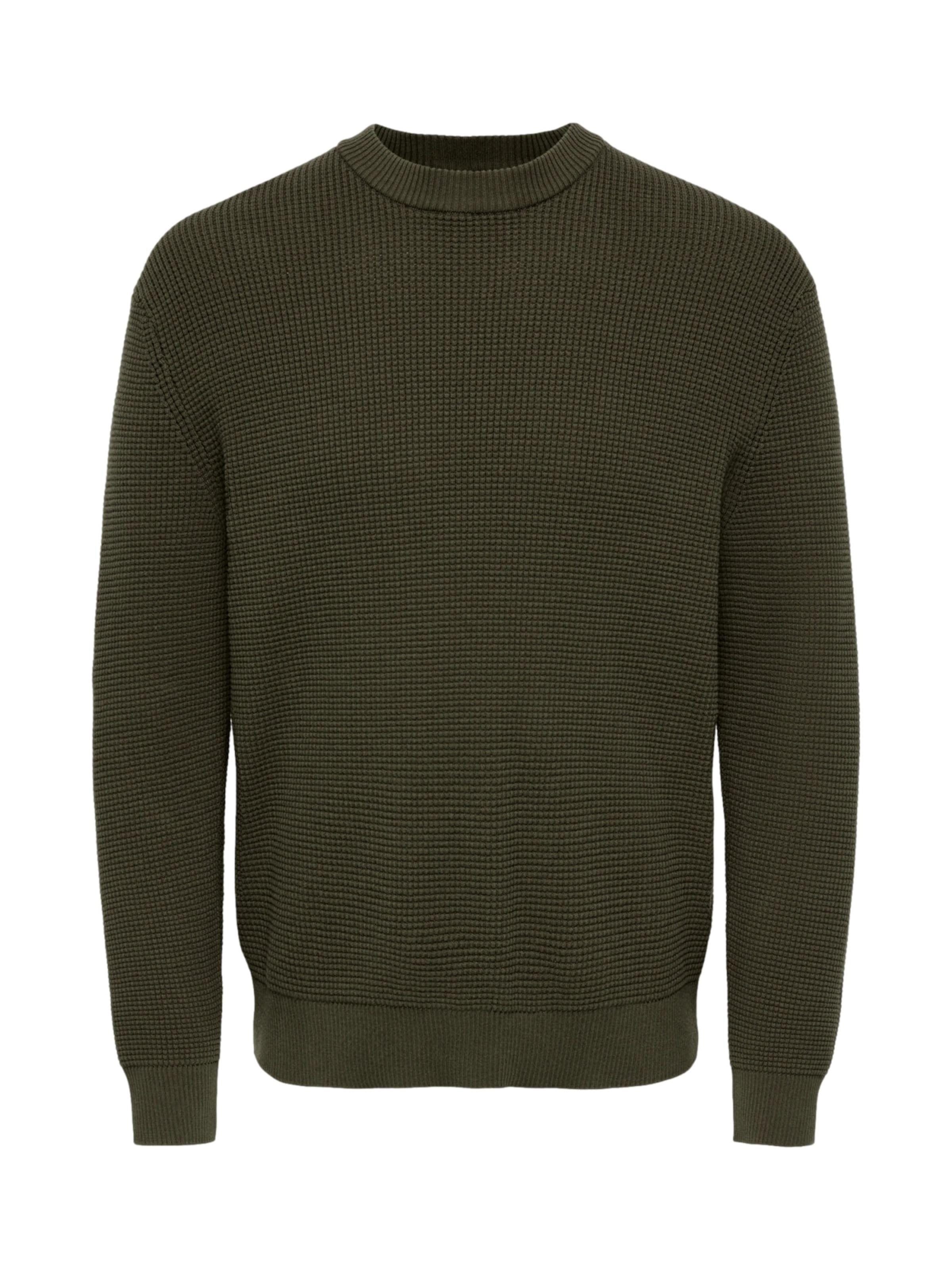 Only & Sons Trui 'ONSMARIUS' in Groen: voorkant