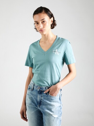 Calvin Klein Jeans Tričko – modrá: přední strana