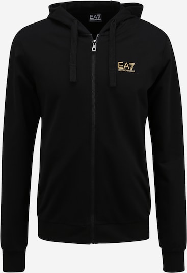 EA7 Emporio Armani Sweatjacka i ljusbrun / svart, Produktvy