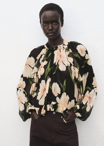 MANGO Bluse in Gelb: Vorderseite