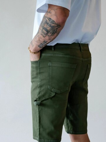 Denim Project Regular Broek ' DPFlap ' in Groen