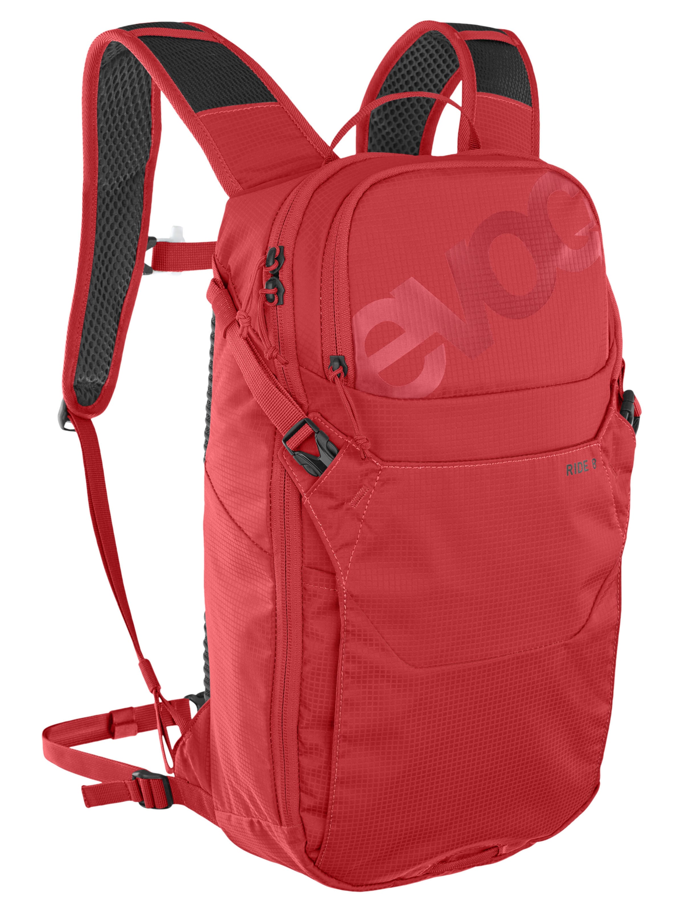 EVOC Backpack 'RIDE 8' in Red: front