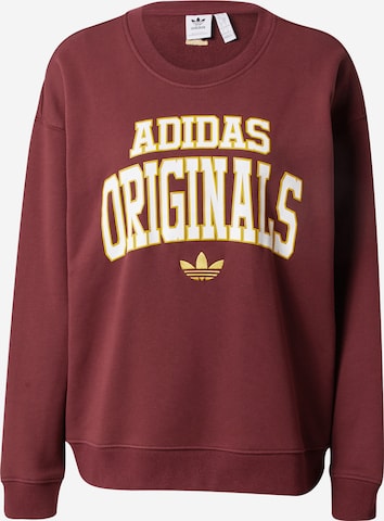 Bluză de molton de la ADIDAS ORIGINALS pe roșu: față