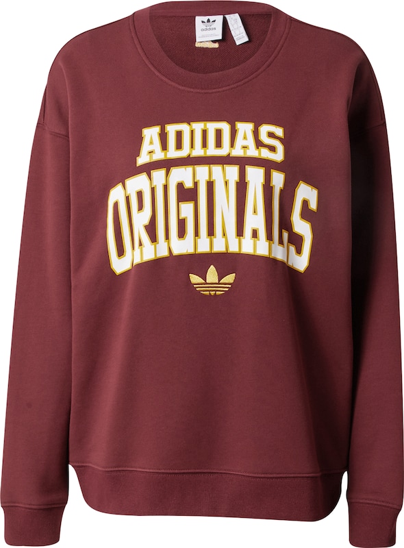 ADIDAS ORIGINALS Sweatshirt in Burgunder