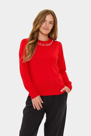 SAINT TROPEZ - Jersey 'Temma' en rojo: frente