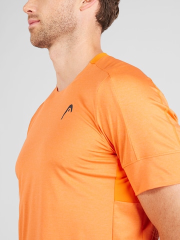 HEAD Λειτουργικό μπλουζάκι 'PADEL' σε πορτοκαλί