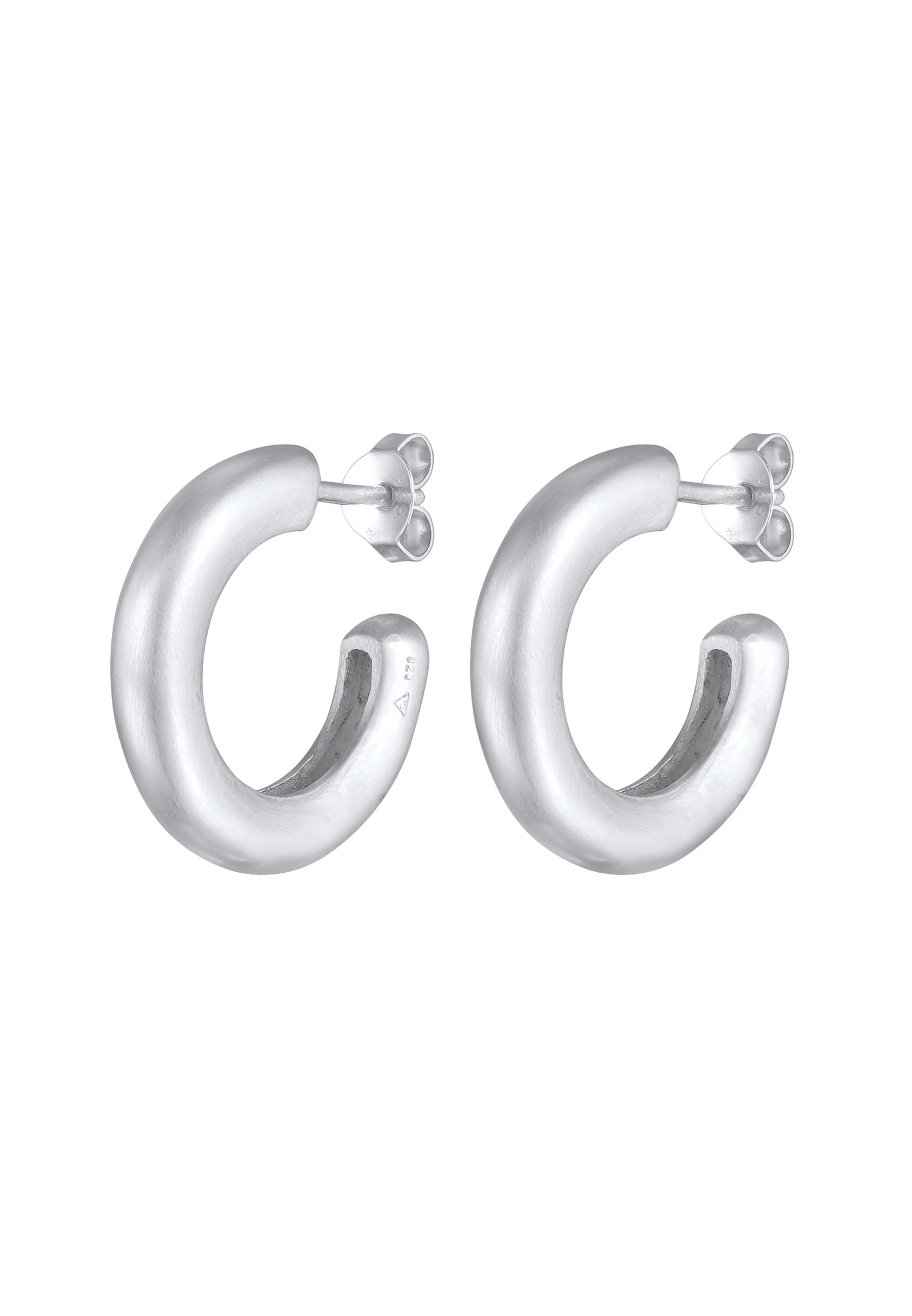 Boucles d'oreilles KUZZOI en argent : devant
