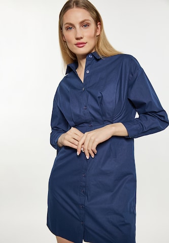 DreiMaster Klassik Платье-рубашка в Синий: спереди