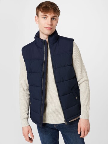 TOM TAILOR Bodywarmer in Blauw: voorkant