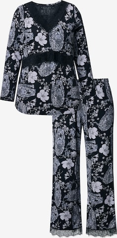 TruYou Pyjama in Schwarz: Vorderseite