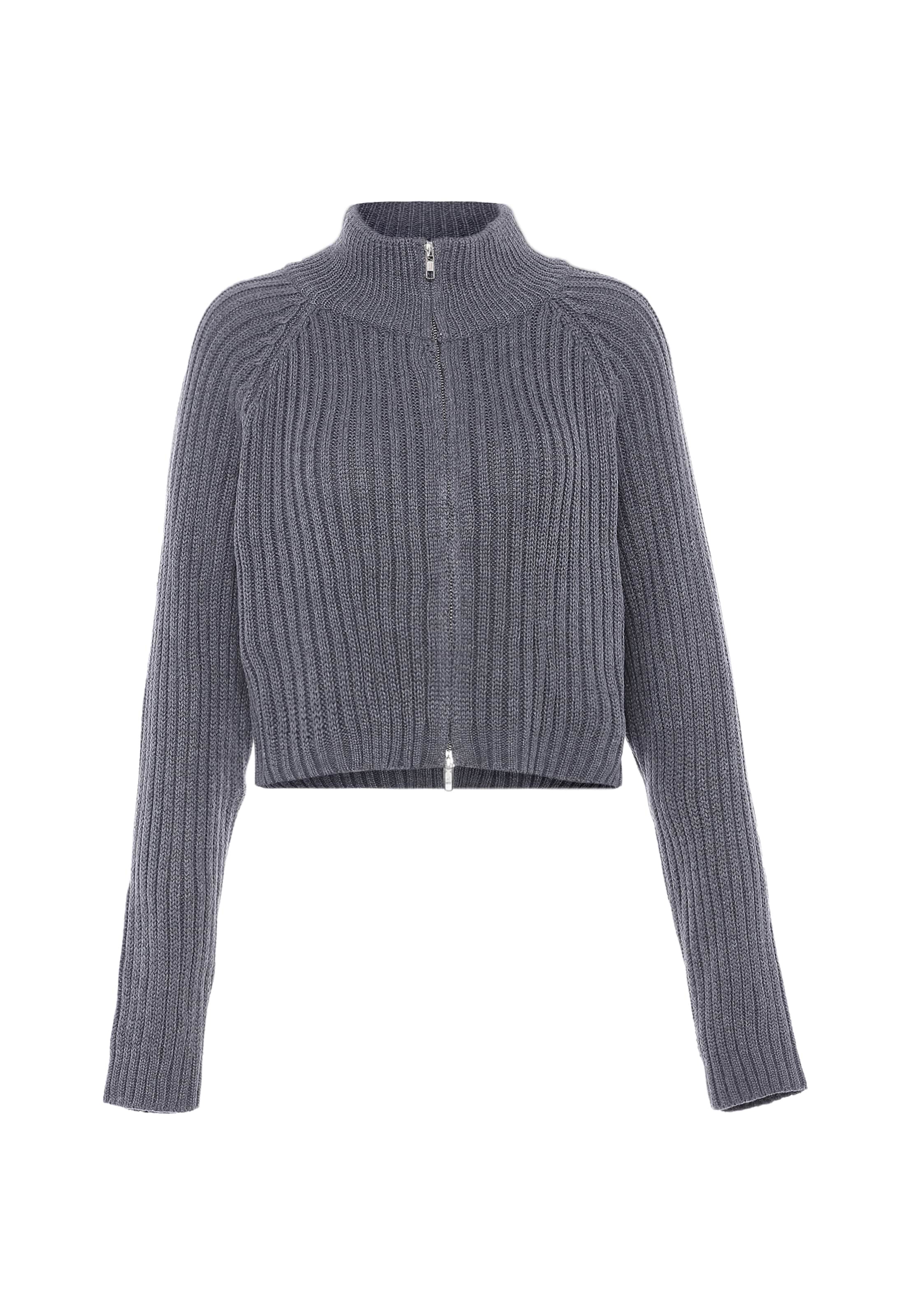 Libbi Strickjacke in Grau: Vorderseite