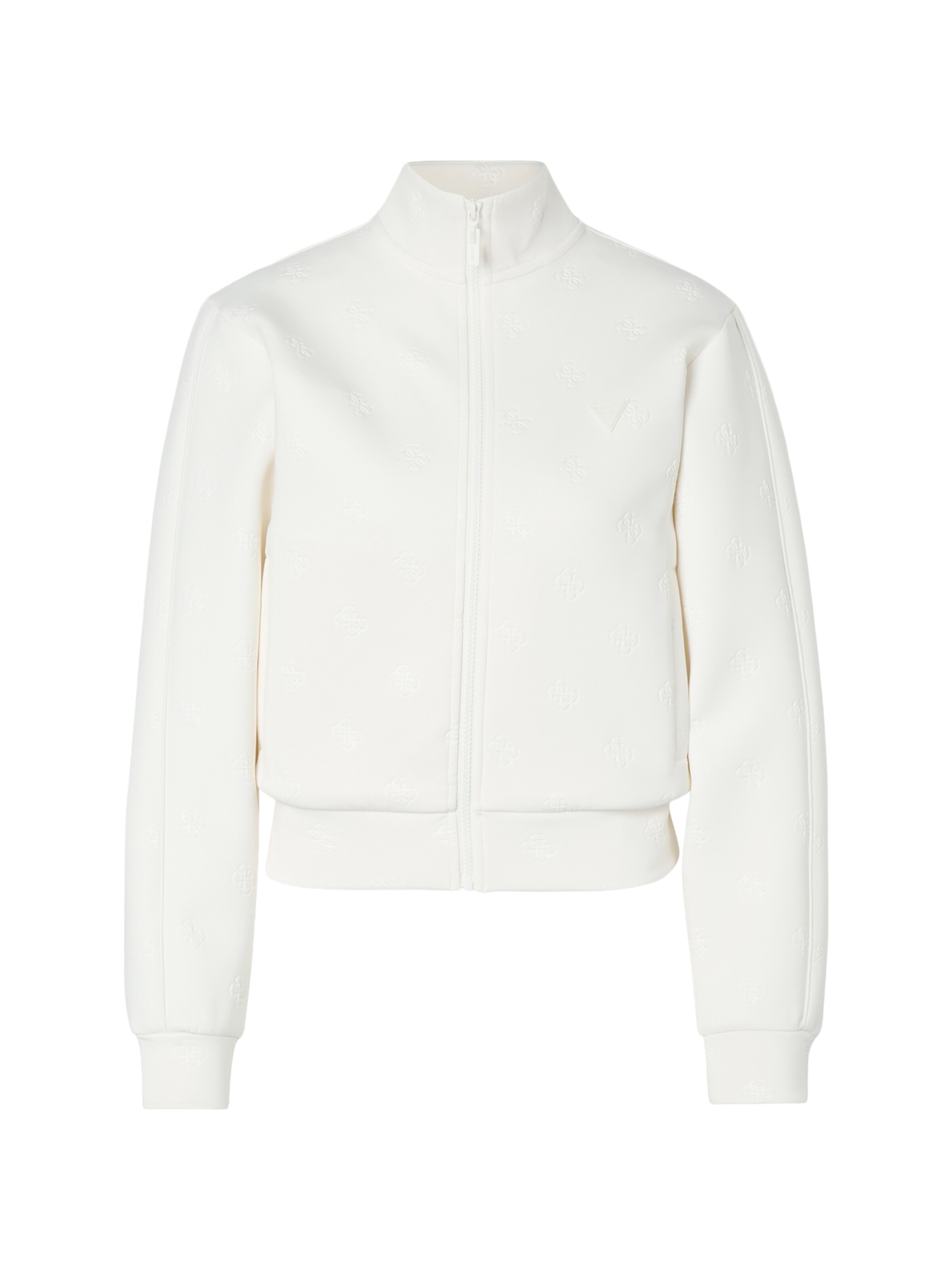 GUESS - Sudadera con cremallera 'CALISTA' en beige: frente