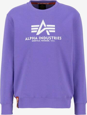 Sweat-shirt ALPHA INDUSTRIES en violet : devant