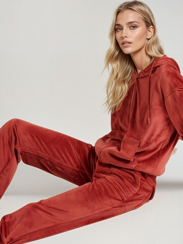 Funky Buddha - Sudadera con cremallera en rojo