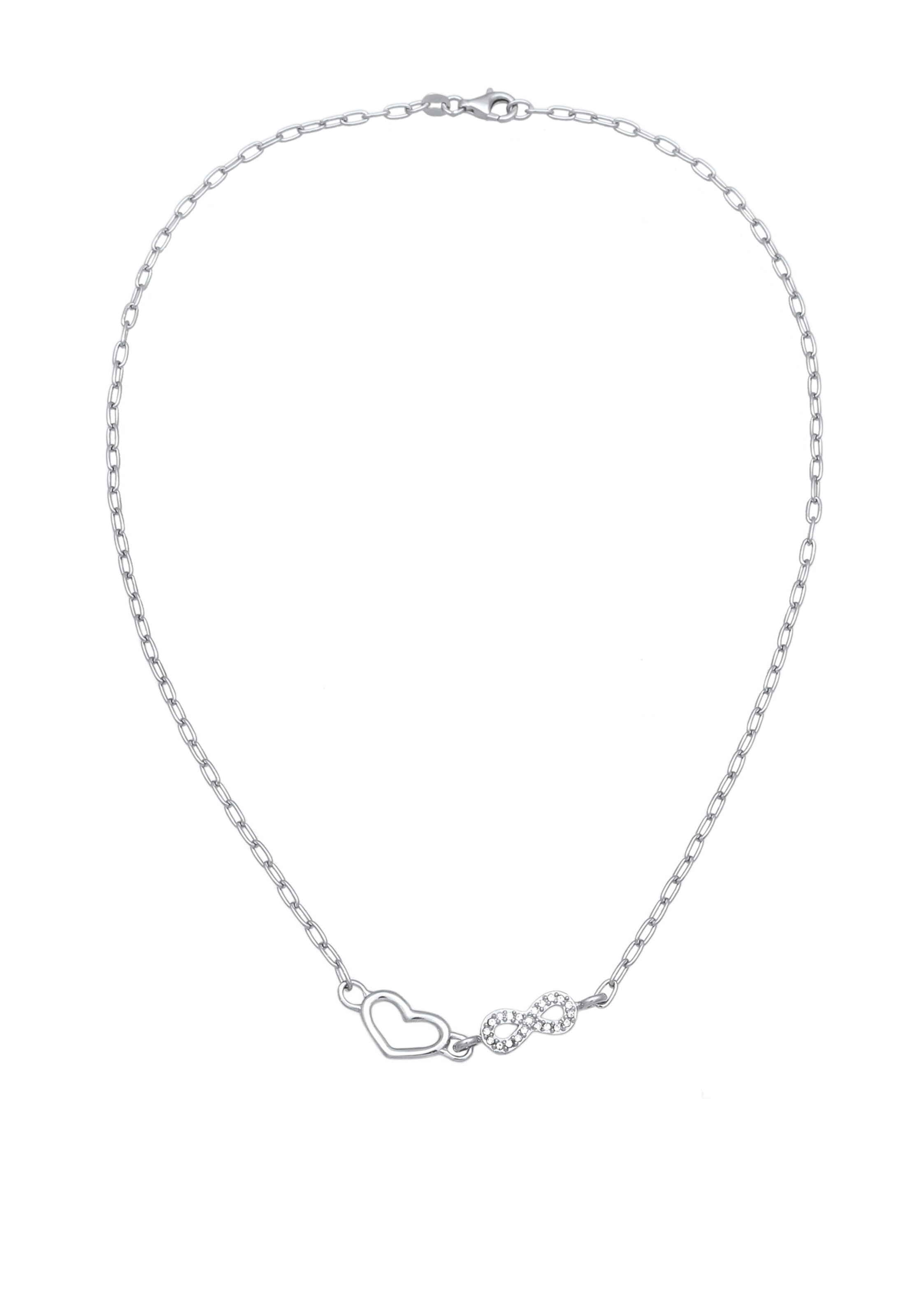 ELLI Ketting 'Infinity' in Zilver: voorkant