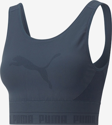 PUMA Sports top in Blue: front