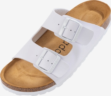 Palado Mules 'Palado Korfu Matt' in White: front