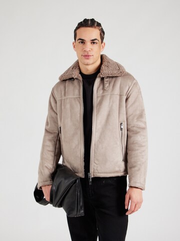 ARMANI EXCHANGE Winter jacket in Beige: front