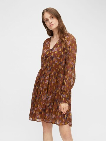 Y.A.S Shirt dress in Brown: front