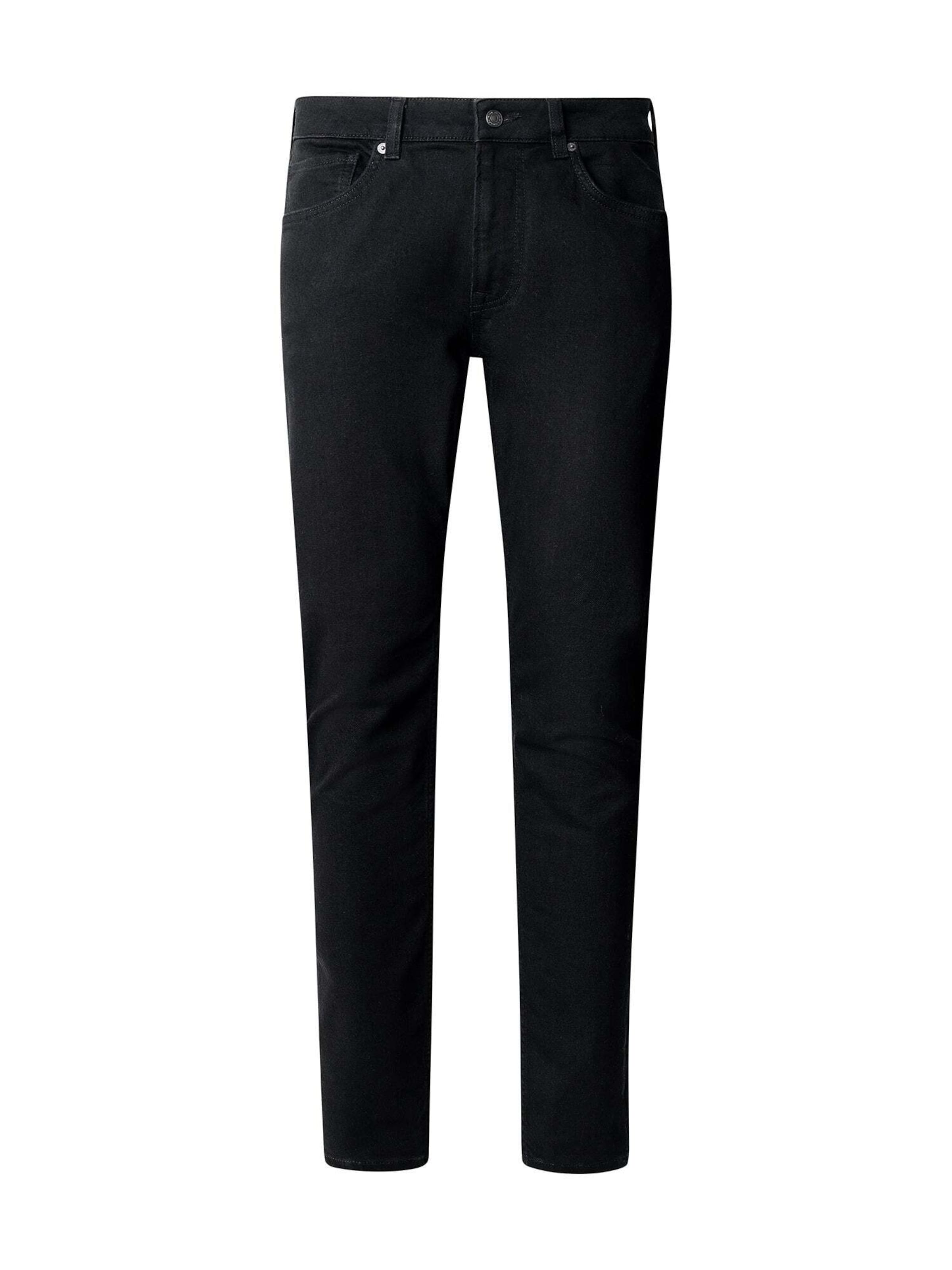 Pepe Jeans - Tapered Vaquero en negro: frente