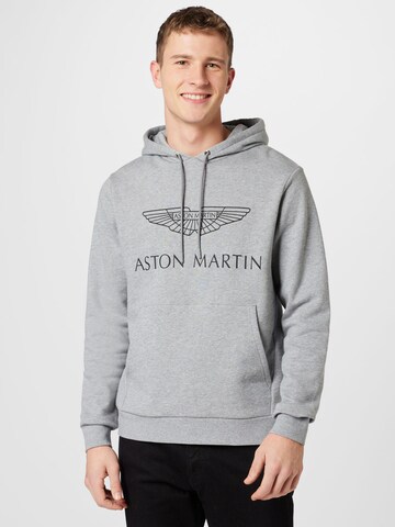 Hackett London Sweatshirt in Grijs: voorkant