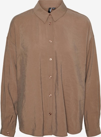 VERO MODA Blouse 'QUEENY' in Brown: front