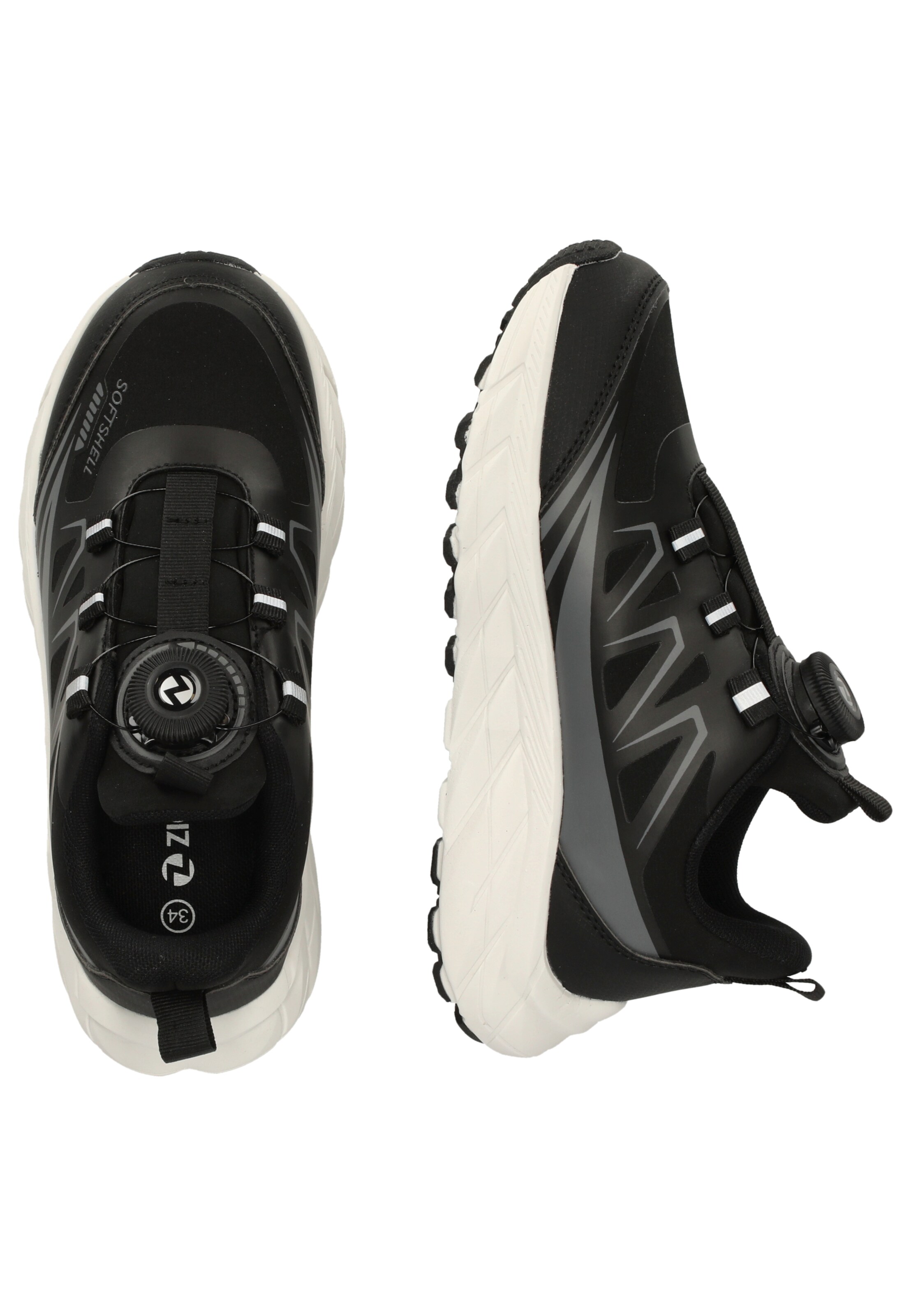 ZigZag Sneakers 'Nuovo' in Zwart