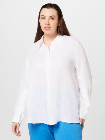 Persona by Marina Rinaldi Blouse 'BALUARDO' in Wit: voorkant