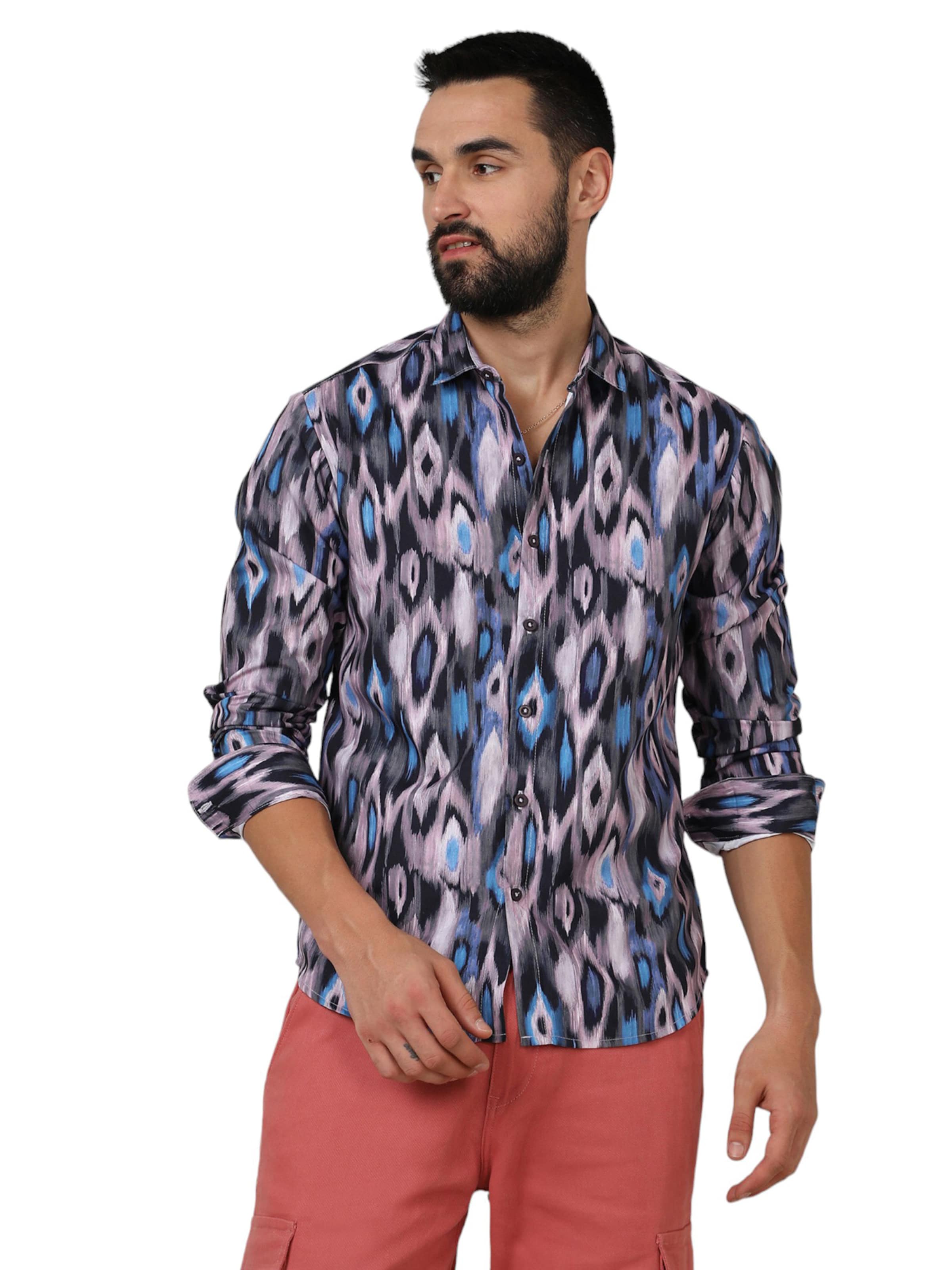 Campus Sutra Klasický střih Košile 'Harvey' – mix barev: přední strana