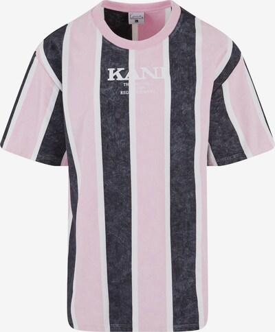 Karl Kani T-Shirt en rose / noir chiné / blanc, Vue avec produit