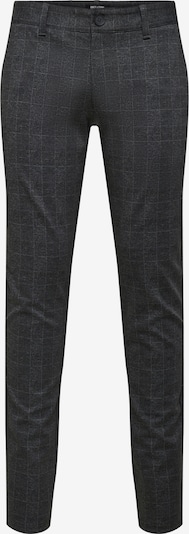 „Chino“ stiliaus kelnės 'Mark' iš Only & Sons, spalva – pilka / margai juoda, Prekių apžvalga