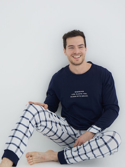 Trendyol Pajamas long in Dark blue / White, Item view
