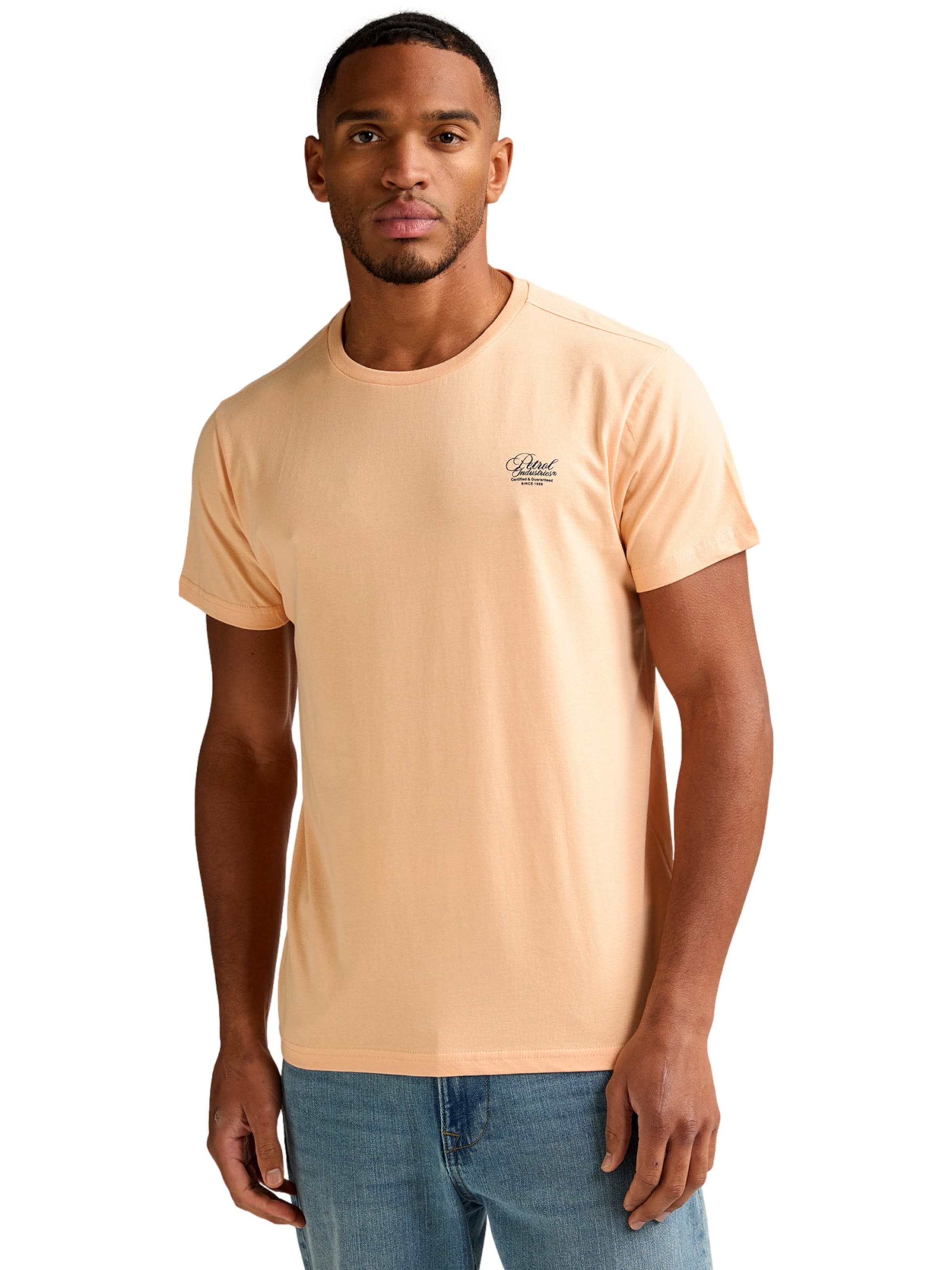 T-Shirt Petrol Industries en orange : devant