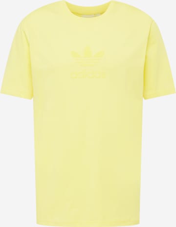 ADIDAS ORIGINALS Shirt 'Trefoil Series Street' in Yellow: front