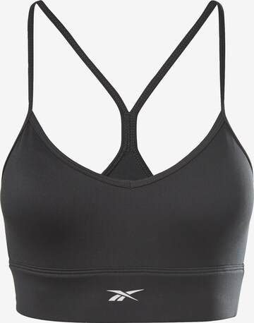 Bustier Soutien-gorge de sport Reebok en noir : devant